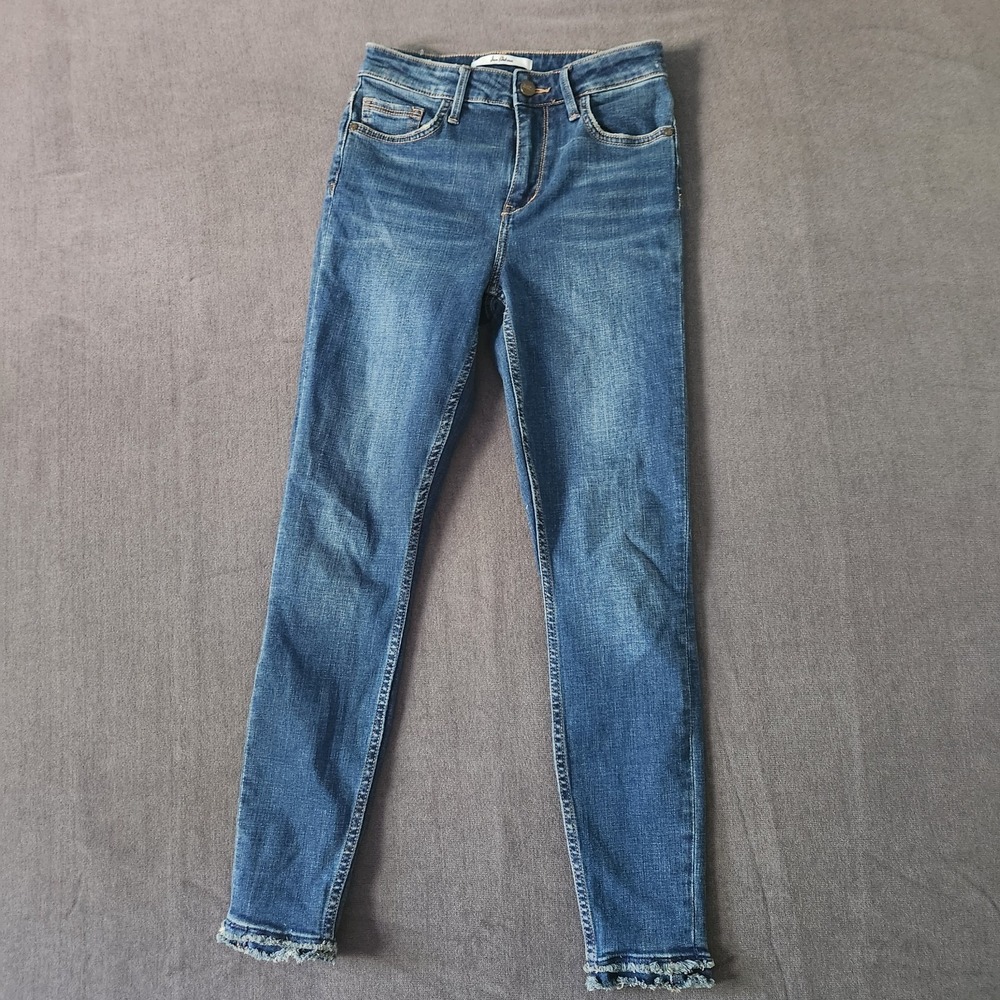Sam Edelman Jeans Womans‎ Size 25 High Rise Skinny Ankle The Stiletto Ruff Hem